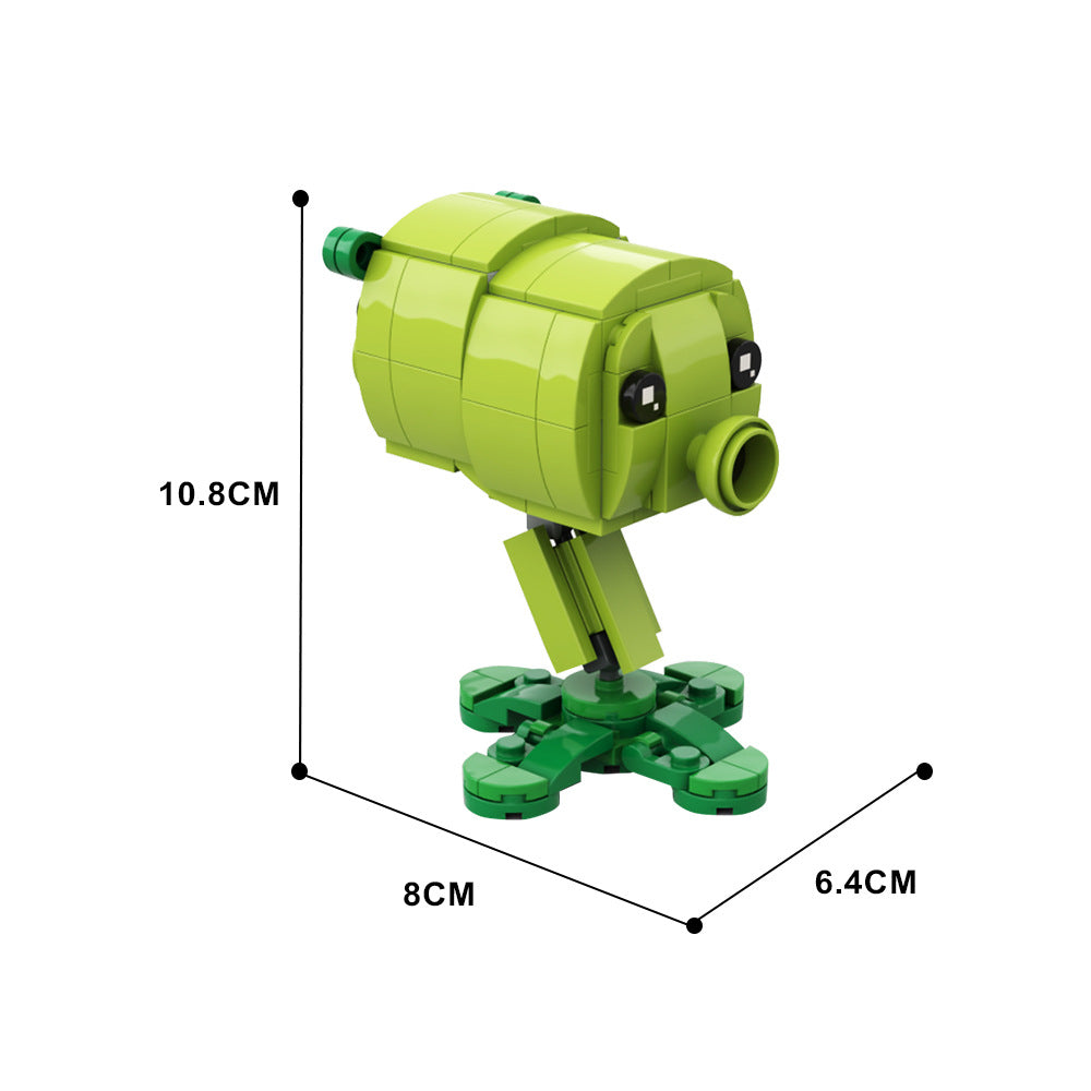 moc-155905 split pea building set - plants vs zombies - 3