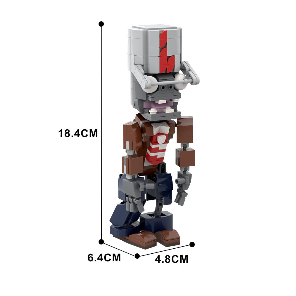moc-156366 buckethead zombie building set - plants vs zombies - 4