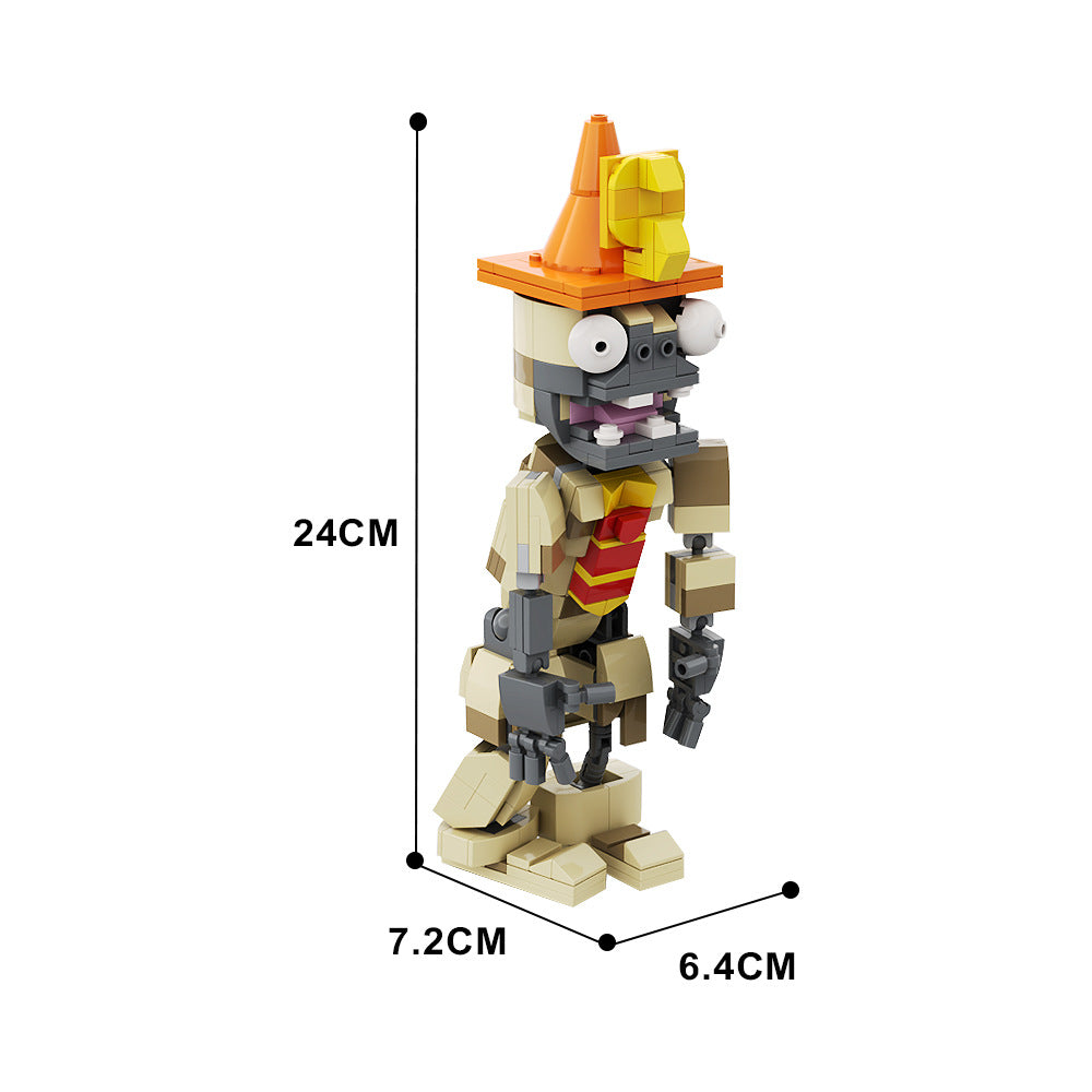 moc-156415 conehead mummy building set - plants vs. zombies - 4
