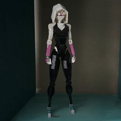 moc-157377 spider man gwen - marvel superhero - 405 pcs - 2