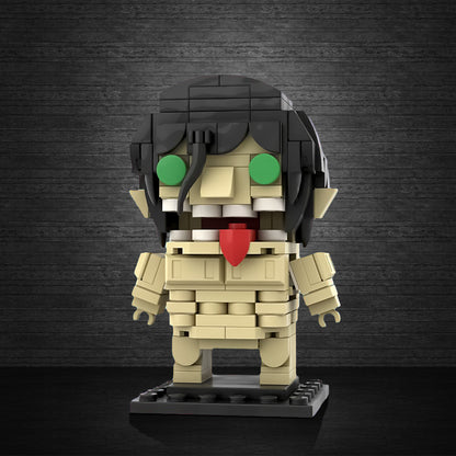 moc-163806 attack titan brickheadz building blocks - 180 pcs - 1