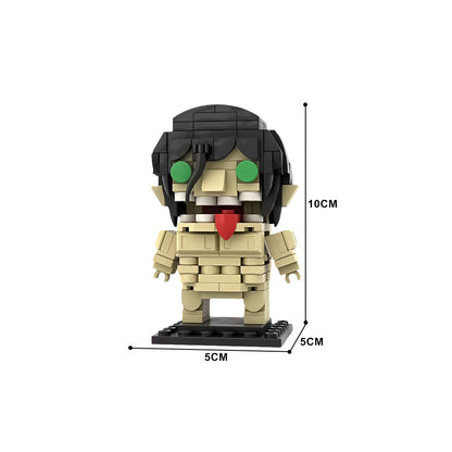 moc-163806 attack titan brickheadz building blocks - 180 pcs - 4
