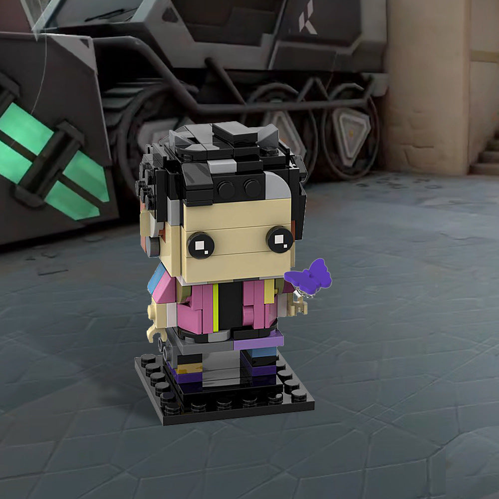 moc-178453 valorant clove brickheadz building set - 1