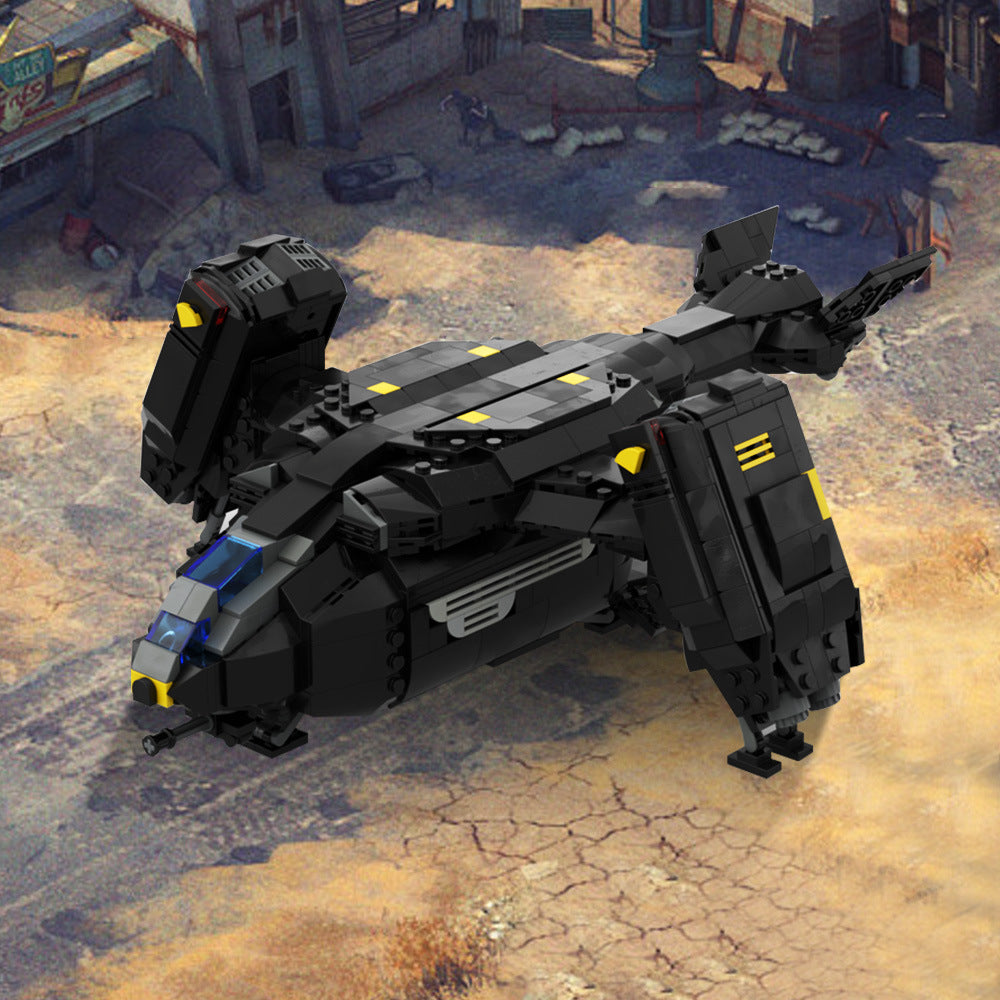 moc-180166 pelican-1 extraction shuttle building set - helldivers 2 - 1