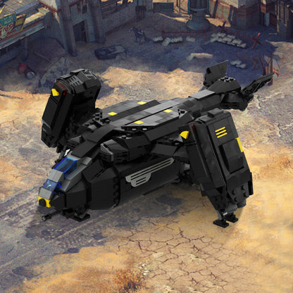 moc-180166 pelican-1 extraction shuttle building set - helldivers 2 - 1
