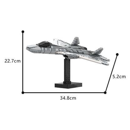 moc-186106  su-57 felon aircraft building set - 4