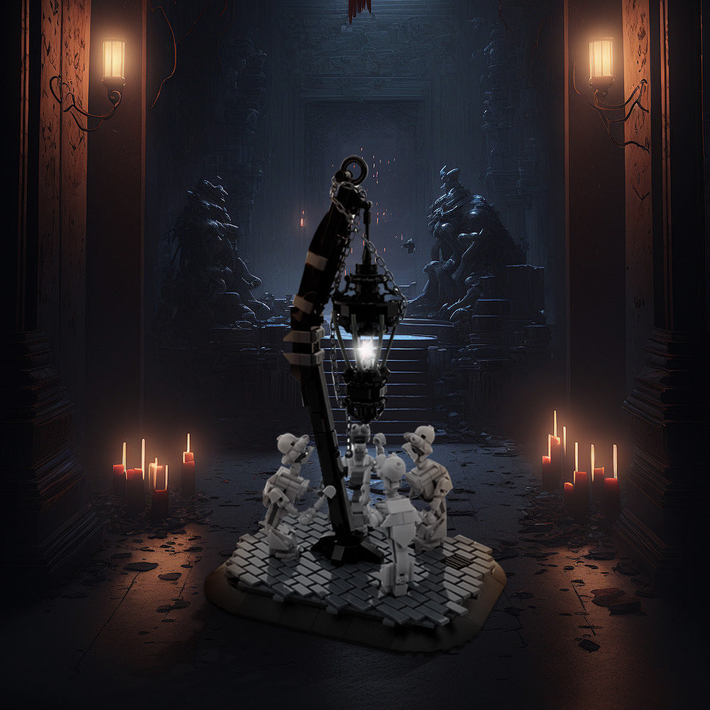 moc-187191 bloodborne lamp building set - gobricks - 1