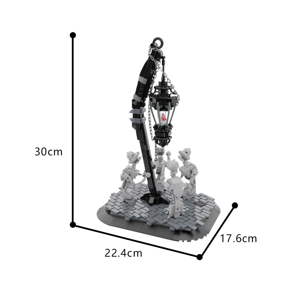 moc-187191 bloodborne lamp building set - gobricks - 4