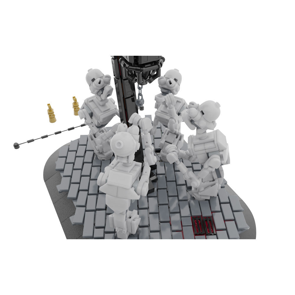 moc-187191 bloodborne lamp building set - gobricks - 6