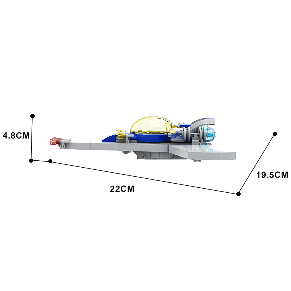 moc-29402 modern classic spaceship building blocks set - 4