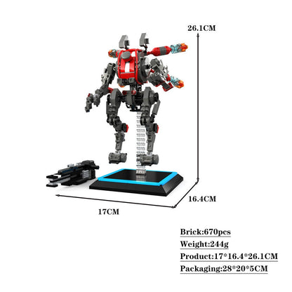 moc-32708 titanfall 2 viper's northstar titan - 768 pcs - 6