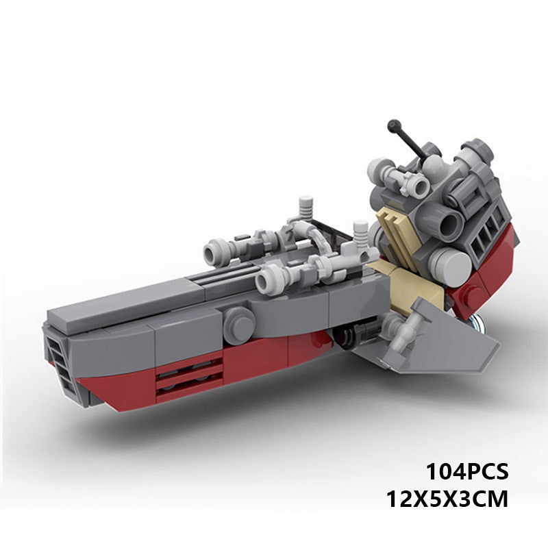 moc-37612 lego clone speeder - 104 pcs - 6