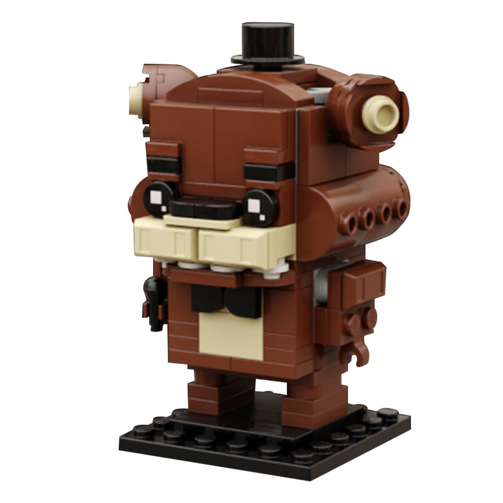 moc-55917 freddy fazbear brickhead building set - 3