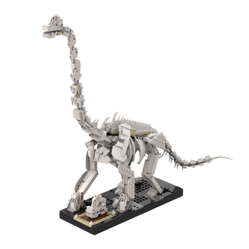 moc-60925 moc - giraffatitan (brachiosaurus) brancai skeleton - little oskar - 15