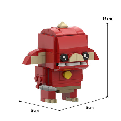 moc-63737 red bokoblin (breath of the wild) brickheadz - 98 pcs - 1