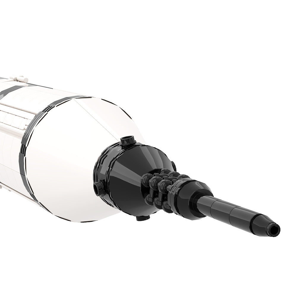 moc-82387 nasa saturn 1b booster building set - 110 scale - 6