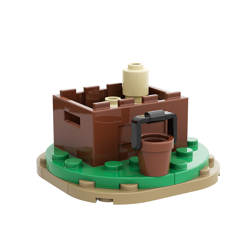 moc-82398 knights tent building set - gobricks - 7