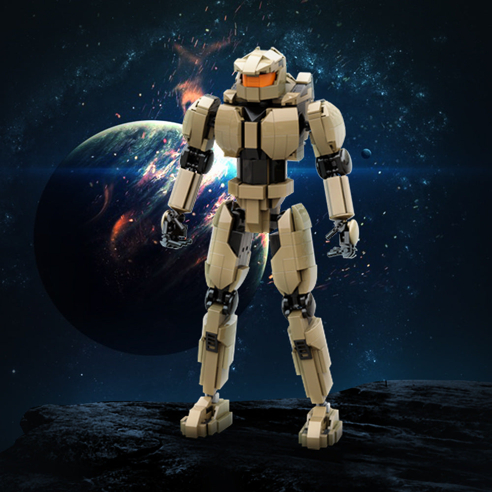 moc-99917 halo master chief robot building set - 1