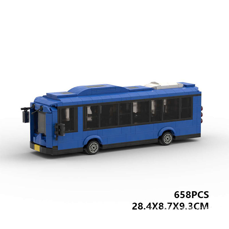 moc bus building set | 658 pcs creative model - 5