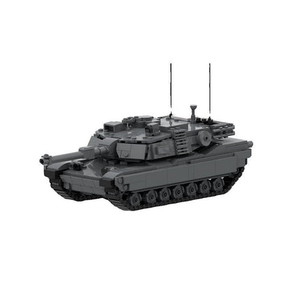MOC M1A2 Main Battle Tank Building Kit – Modern Armored Vehicle Model - 1