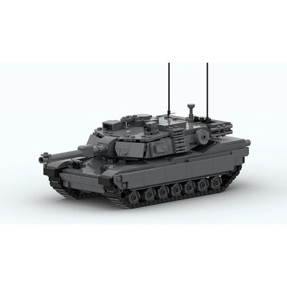 MOC M1A2 Main Battle Tank Building Kit – Modern Armored Vehicle Model - 2