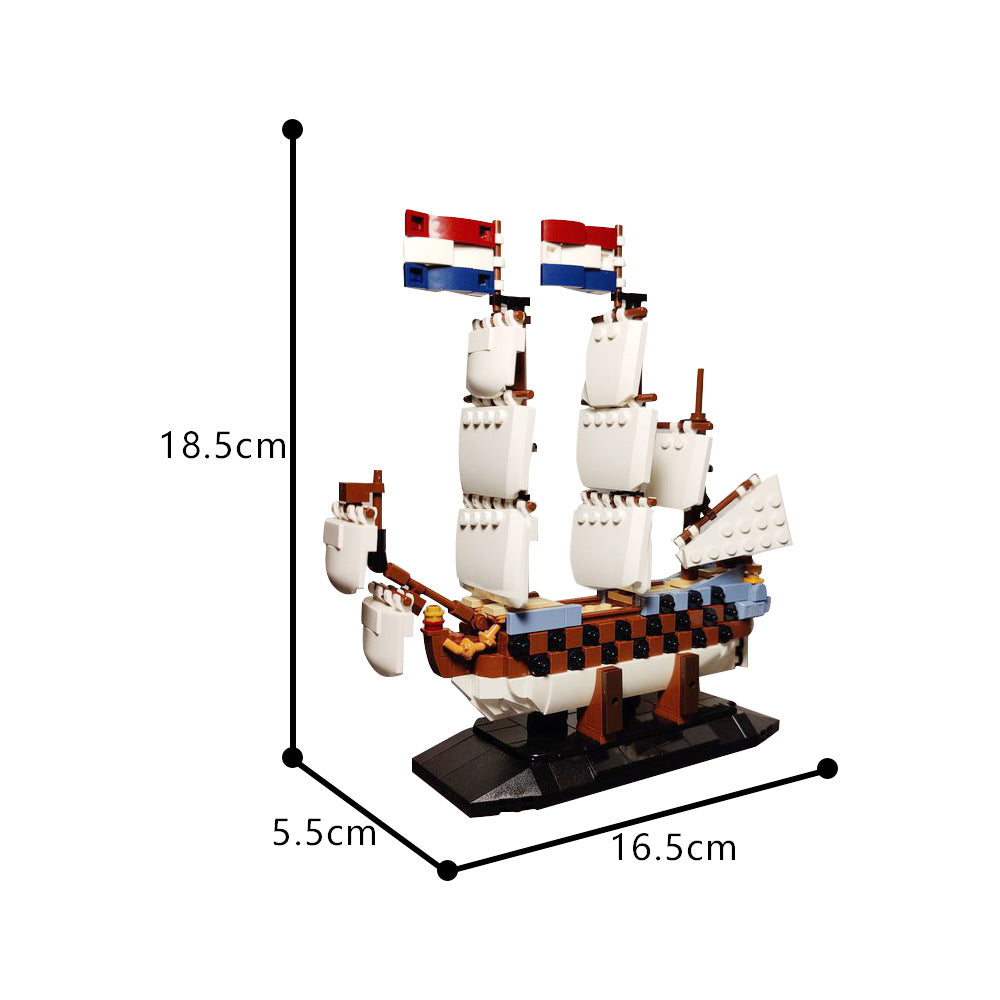 Model ship of the Zeven Provinciën Building Kit | LEGO-Compatible MOC - 4