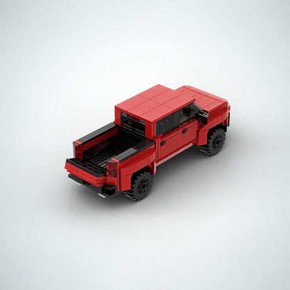 Modern 1500 4x4 Pickup Truck Building Kit | 7-Wide Off-Road Vehicle Model - 4