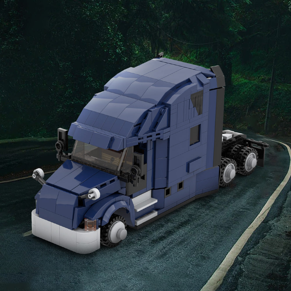 Modern American Heavy Semi-Truck Building Kit | LEGO-Compatible MOC - 2