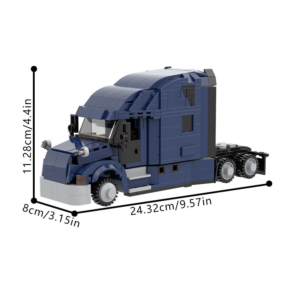 Modern American Heavy Semi-Truck Building Kit | LEGO-Compatible MOC - 4