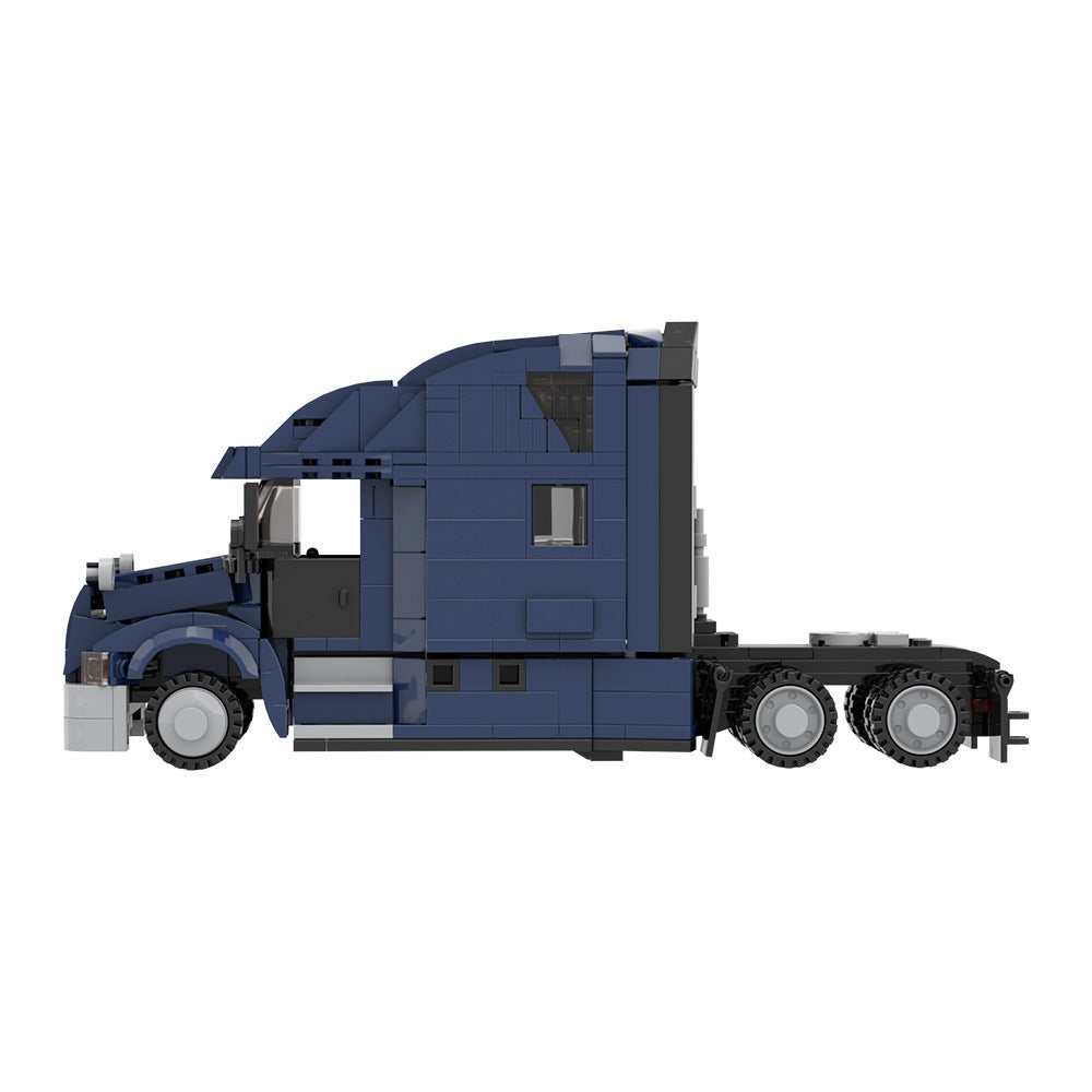 Modern American Heavy Semi-Truck Building Kit | LEGO-Compatible MOC - 5