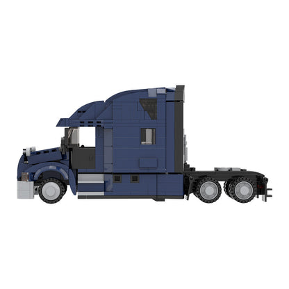 Modern American Heavy Semi-Truck Building Kit | LEGO-Compatible MOC - 5