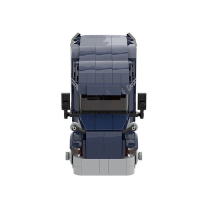 Modern American Heavy Semi-Truck MOC Building Kit | Cargo Vehicle Model - 3