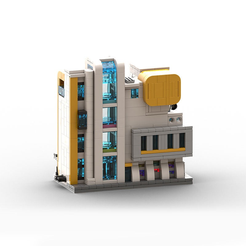 Modern Art Museum Modular Building Kit | LEGO-Compatible MOC - 2