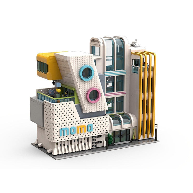 Modern Art Museum Modular Building Kit | LEGO-Compatible MOC - 6