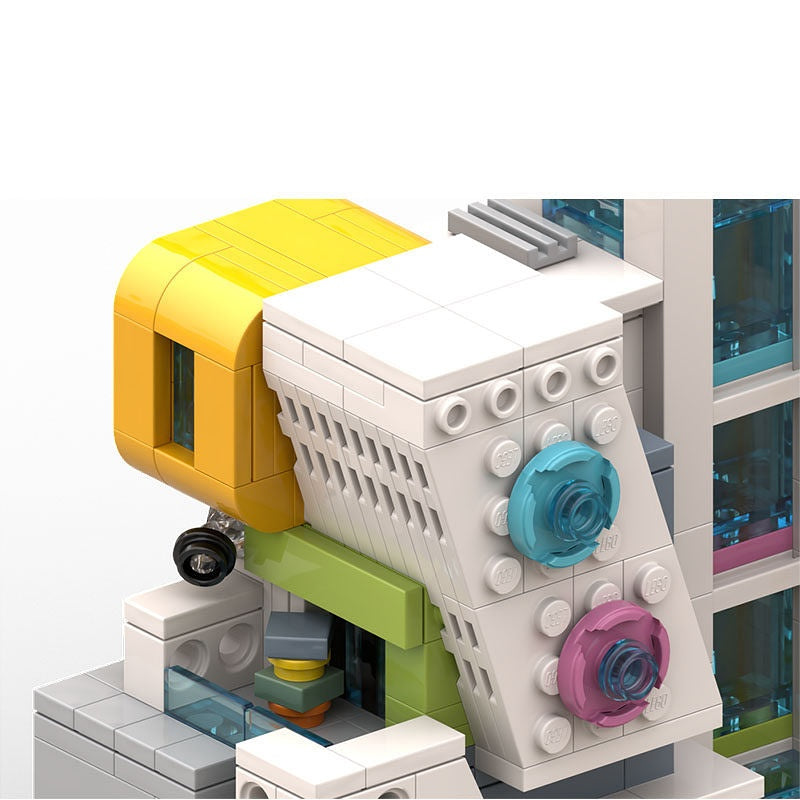 Modern Art Museum Modular Building Kit | LEGO-Compatible MOC - 7