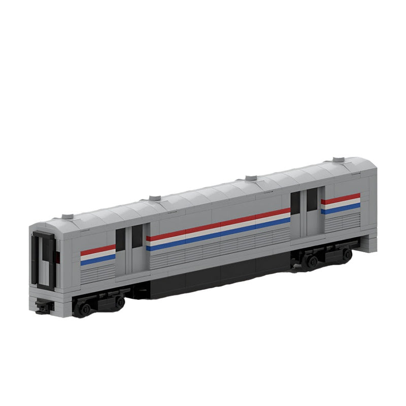 Modern Baggage Coach Train MOC Building Kit | Precision Railway Carriage Model - 1
