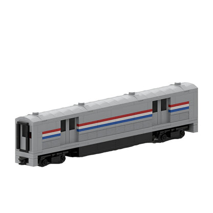 Modern Baggage Coach Train MOC Building Kit | Precision Railway Carriage Model - 1