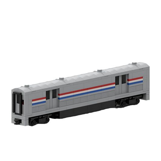 Modern Baggage Coach Train MOC Building Kit | Precision Railway Carriage Model - 1
