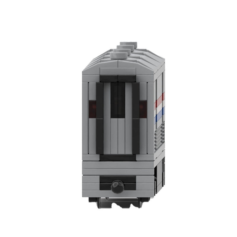 Modern Baggage Coach Train MOC Building Kit | Precision Railway Carriage Model - 3