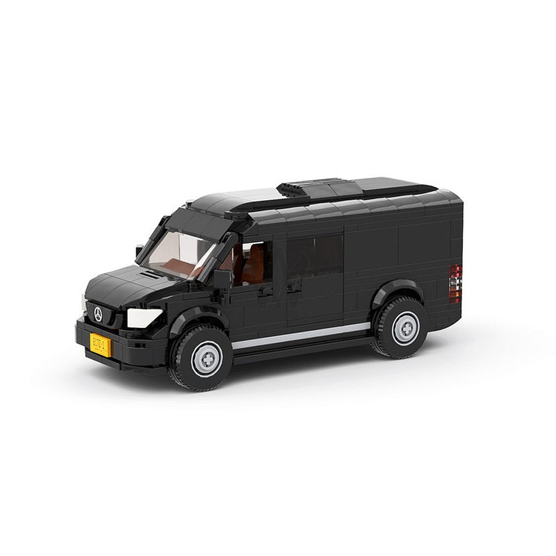 Modern Cargo Delivery Van MOC Building Kit | Commercial Vehicle Model - 1
