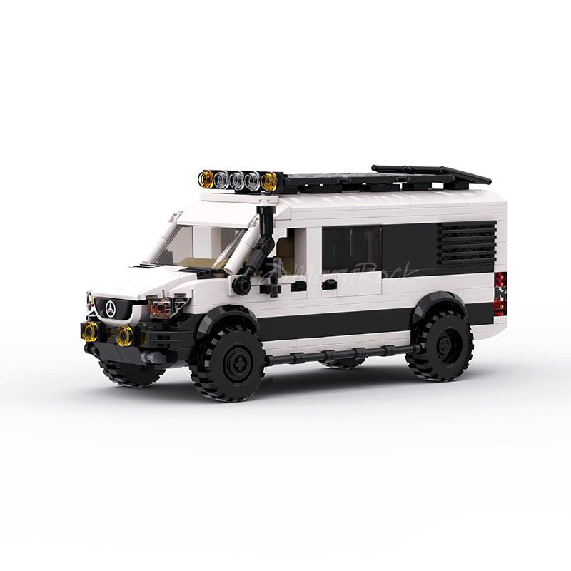 Modern Cargo Delivery Van MOC Building Kit | LEGO-Compatible MOC - 5