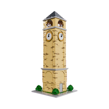 Modern Clock Tower MOC Building Kit | City Landmark Architecture Model - 4