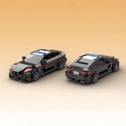 Modern European Patrol Car Building Kit | LEGO-Compatible MOC - 2