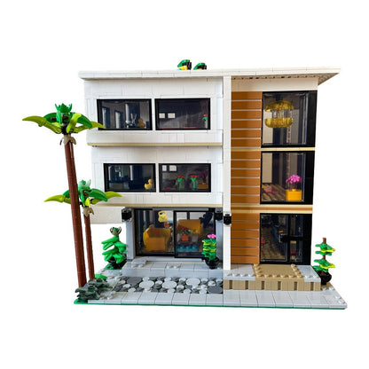 Modern House MOC Building Kit | Contemporary Architecture Model - 5