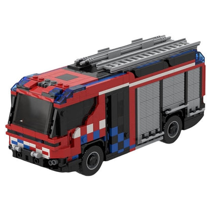 Modern Hybrid Municipal Fire Engine MOC Building Kit - 1
