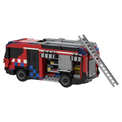 Modern Hybrid Municipal Fire Engine MOC Building Kit - 4