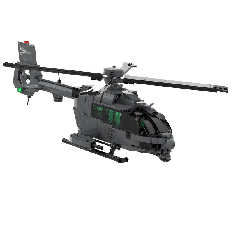 Modern Light Utility Military H145M Helicopter MOC Building Kit - 2