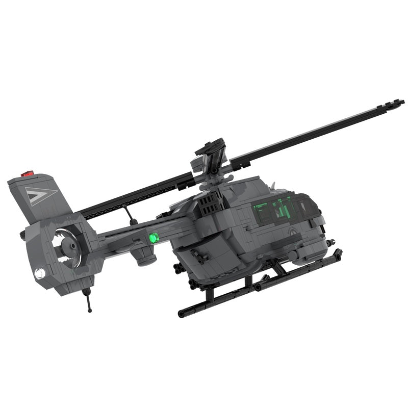 Modern Light Utility Military H145M Helicopter MOC Building Kit - 3