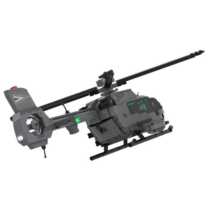 Modern Light Utility Military H145M Helicopter MOC Building Kit - 3