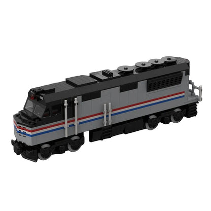 Modern Passenger Diesel Locomotive MOC Building Kit | Urban Train Model - 1